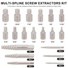 WYNNsky 49PCS Screw Extractor Drill Bit Set, Nut Remover Set,