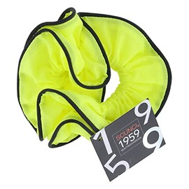 Scunci 1959 Hair Scrunchie, Neon Yellow with Reflective Trim, 1-Piece