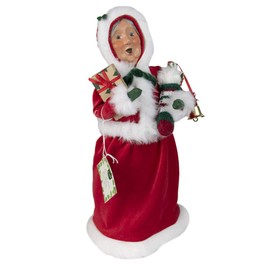 Byers' Choice Message Mrs Claus ZBC79WB from The Santa Collection Collection