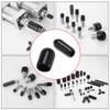 SING F LTD 200PCS Round End Caps Covers PVC Dust