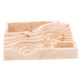 Kisangel Reptile Bowl Reptile Feeding Basin Reptile Water Dish Iguana Cage Reptile Food Holder Axolotl Tank Accessories Tortoise Food Plate Reptile Worm Dish Lizard Tank Reptisoil Resin