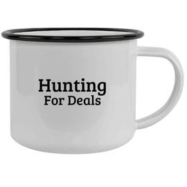 Knick Knack Gifts Hunting for Deals - 12oz Stainless Steel Camping Mug, Black