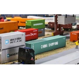 Faller FA 180844-40 Container China Shipping, Zubehör für die Modelleisenbahn, Modellbau