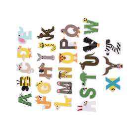 52 Pcs Letter Patches, Animal Shape Colorful A to Z English Letter Patches Patches Varsity Letter Patches for DIY Embroidery Backpacks Hat