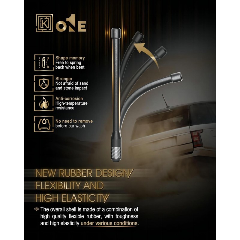 KEYO1E Carbon Fiber Antenna Compatible with Ford F150 Lightning 2022-2026/7.9