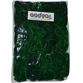 Aadya® 12 Velvet Hair Scrunchies Elastic Scrunchy Hair Bobbles Hair Band. (Green)