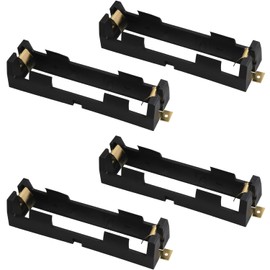 LUORNG 4 piezas 18650 SMD Caja de soporte para batería 18650 Contactos de cobre, caja de almacenamiento de batería