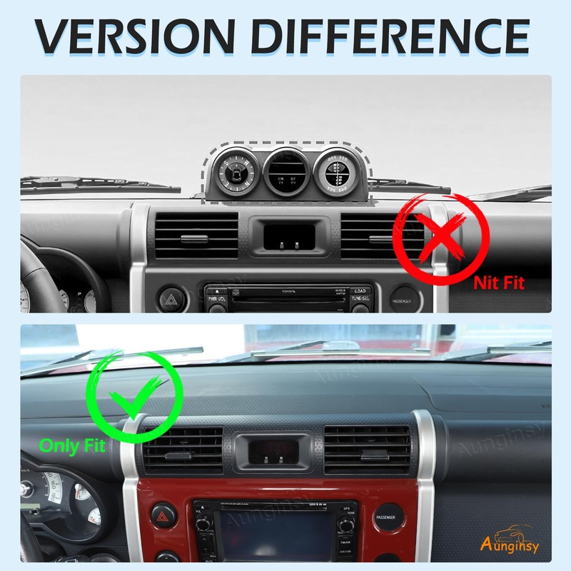 Aunginsy Center Console Dash Storage Tray Compatible with Toyota FJ