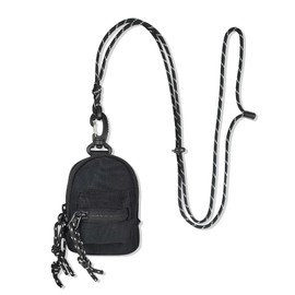 AdiStylinno Mini Coin Purse, Unisex Trendy Pendant Mini Small Crossbody Bag Shoulder Bag Portable Key Bag Coin Pouch (Black)