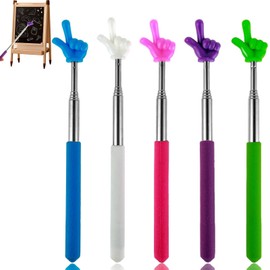 Extendable Hand Pointer Finger Pointing Stick Teaching Pointer for Classroom Personal Interaction (Colour)