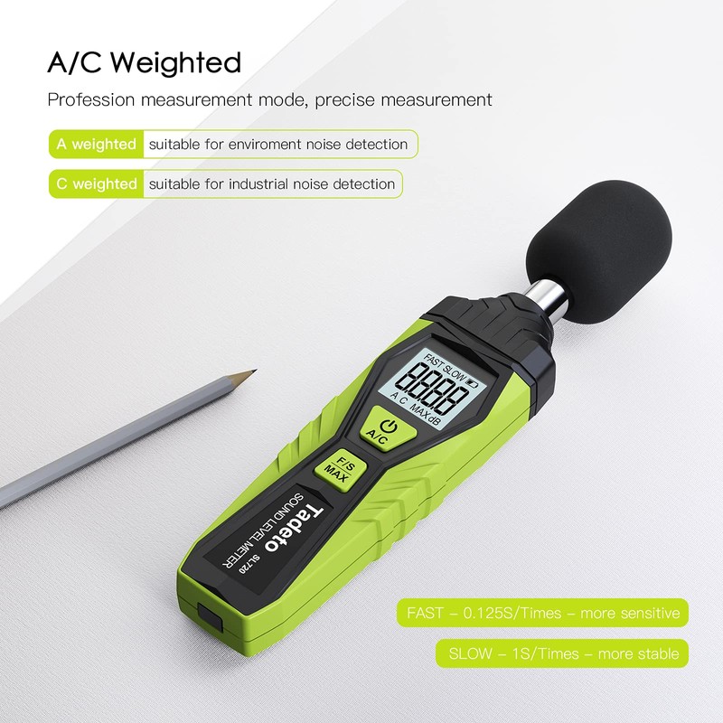 Decibel Meter, Tadeto Digital Sound Level Meter Portable SPL Meter