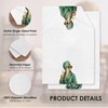 Fewgb Retro Green Cheetah Leopard Bathroom Towel Gifts Decor Set