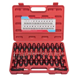 CASTNOO Terminal Removal Tool Kit for Car, 23 Pieces Terminal Release Tool Set Wire Electrical Connector Crimp Pin Remove Terminal Block Wires Without Damage