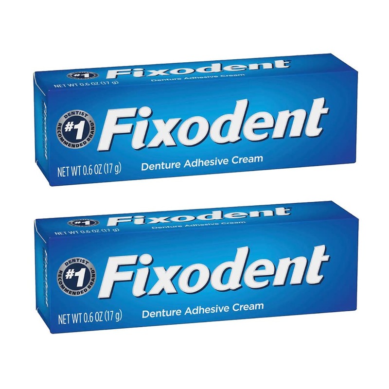 Fixodent Secure - Crema adhesiva para dentaduras postizas (0.6 onzas