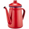 パール金属 ホーロー コーヒー ポット 1.1L レッド フェスカ HB-730
