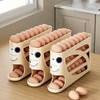 3-Tier Rolling Egg Dispenser for Refrigerator – Large Capacity Gravity
