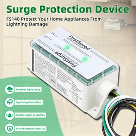 KUTTOLE FS140 Surge Protector Whole House, 140,000 Amps Whole Home Surge Protective Device with Lightning Protection, 120/240V Surge Protector