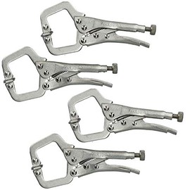5” Mini Locking C Clamps Adjustable Fastener Welding Clamp Mole Grips 4 Pack