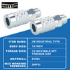 HOOTSUM 1/2” Air Hose Fittings Set, High Flow 2PCS I/M