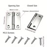 8 Pcs 2 Inch Small Door Hinges, 201 Stainless Steel