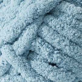 Crafted By Catherine Chunky Chenille Yarn - 2 Pack (8 oz / 227 g, 31.7 Yards Each Skein), Slate Blue, Gauge 7 Jumbo