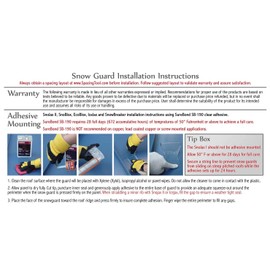 Snow Guards for Metal Roofs 20 Pieces IceJax II (Adhesive Mounted)