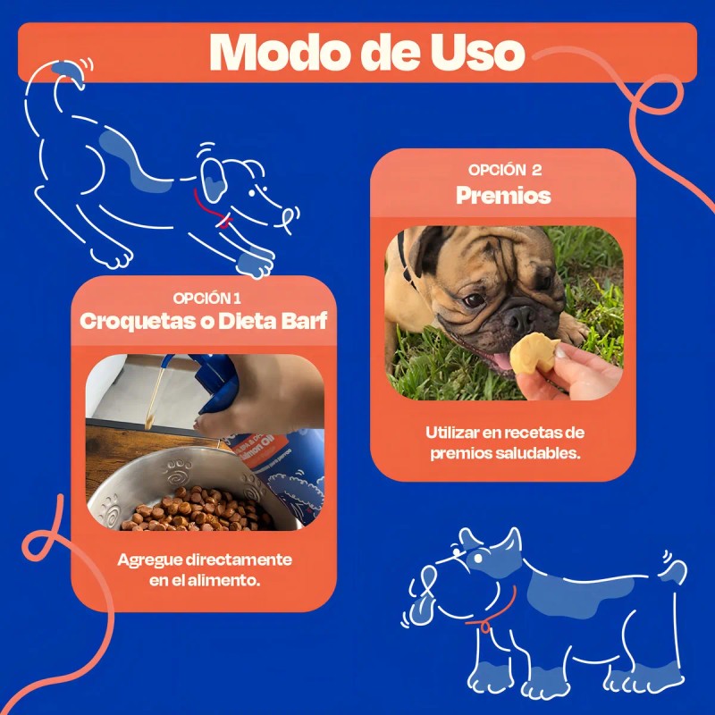Dogelthy Aceite De Salmon Omega 3 para Perros de cualquier