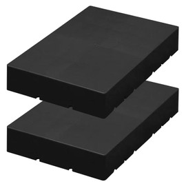 Jeracino 2Pcs Plastic pallets, Lightweight Moisture-Proof Waterproof Floor Pallet, Snap Splicing Storage Pad, Applicable to Indoor and Outdoor, Garages, Kitchen, Basement (23.6 * 15.7 * 3.9)