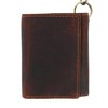 Men's RFID Vintage Leather Trifold Chain Wallet, Brown