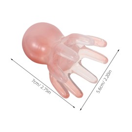 minkissy 2pcs Octopus Head Massage Tool Handheld Gua Sha Comb for Hair Back and Portable Acupressure Massagers for Stress Reduction and Relaxation Pink