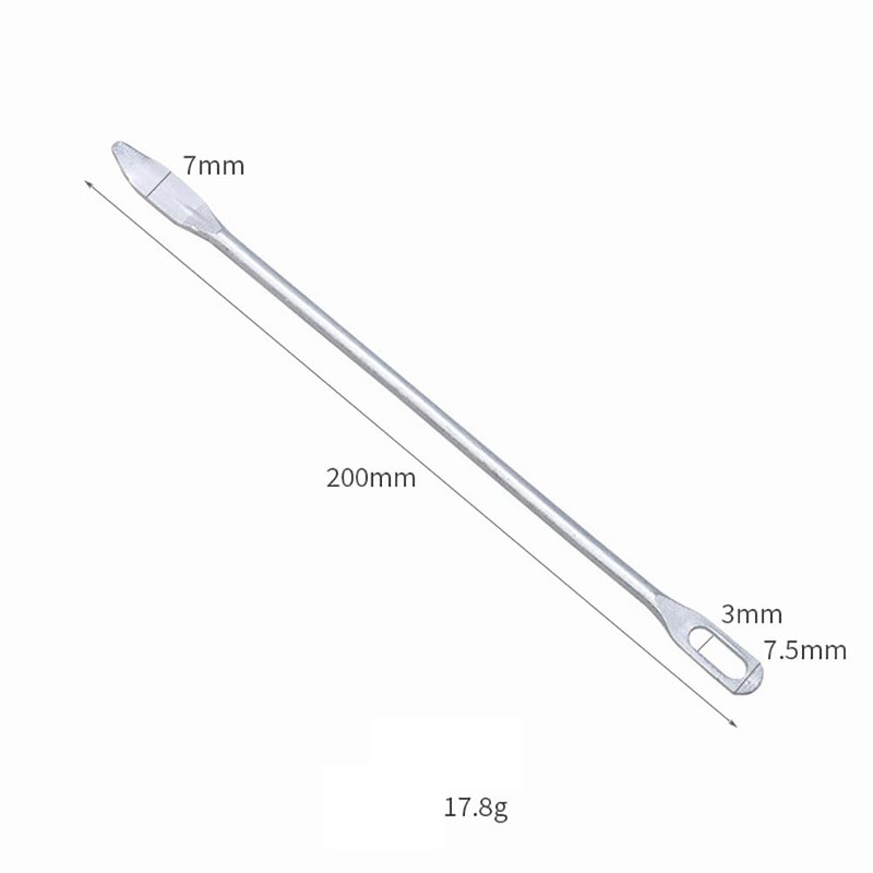 3 Pcs Metal Drawstring Threader Tool Sewing Rope Threading Needle