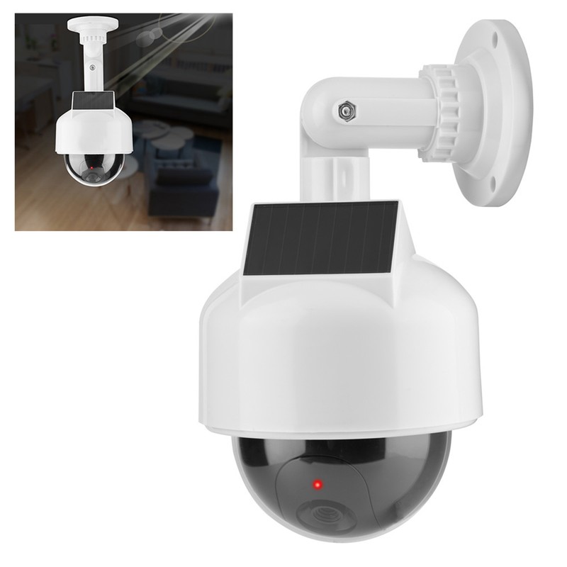 Dummy Camera Indoor & Outdoor Realistic Dome Shape Solar Security
