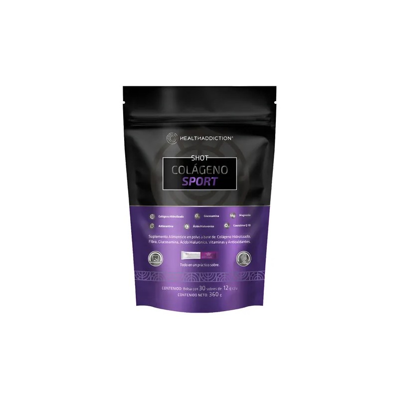 Shot Colágeno Sport Suplemento Healthaddiction Efervescente