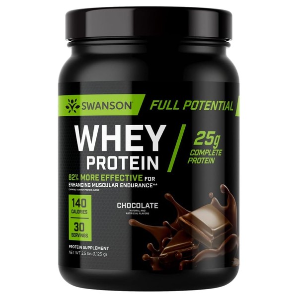 Swanson Swanson Full Potential Whey Protein - Chocolate Flavor, Protein