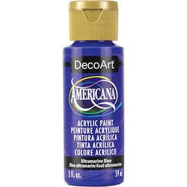 DecoArt Americana - Pintura acrílica (2 onzas), color azul ultramarino, DA-225, 6 unidades