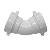 Jones Stephens P37445 1-1/2 PVC SJ 45 ELL - White
