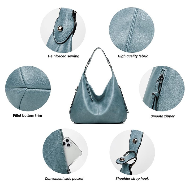 Ashioup Women's Handbags, Vintage, PU Leather , Hobo Bags, Tote