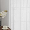 Deconovo Sheer Curtains, Short Curtains with Floral Pattern, Window Tiers