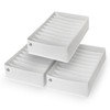 Drawer Organizer Clothes - 3 Set Multipurpose Dresser Drawer Organizer