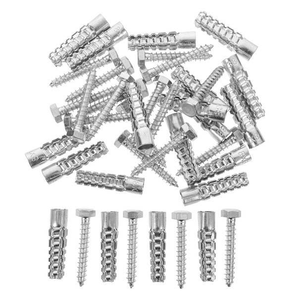 Operitacx 20Pcs Metal Expansion Tube and Lag Screw Kit with