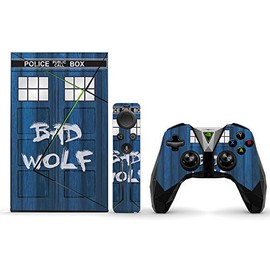 MightySkins Skin Compatible with NVIDIA Shield TV (2017) Pro - Time Lord Box | Protective, Durable, and Unique Vinyl Decal wrap Cover | Easy to Apply, Remove, and Change Styles | Made in The USA