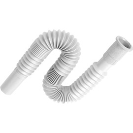 Universal Wash Basin Sink Drain Pipe (1, White)
