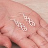 Philip Jones Sterling Silver Celtic Drop Earrings