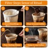 Elegaperma 5 Pcs Cloth Coffee Filters Reusable, Coffee Strainer Cloth