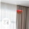 FUNOMOCYA Versatile Ceiling Hooks for Plant Hangers Lights White Heavy