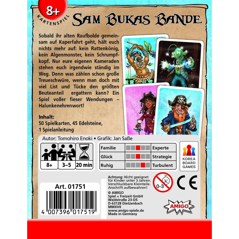 Amigo Spiel + Freizeit 01751 – Sam Bukas Bande
