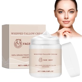Tallow Balm Beef Tallow Natürliche Lotion Beef Tallow Creme Feuchtigkeitscreme Beef Tallow Skincare Grasfutter Rindertalg Balm zur Hautpflege Gesicht und Körper 118ml