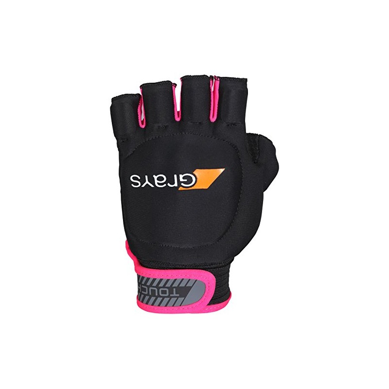 Grays Touch Left Glove Touch Gloves - Black/Fluo Pink, 2XS