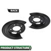 GRAND ORANGE Rear Brake Dust Shield Backing Plates Compatible with