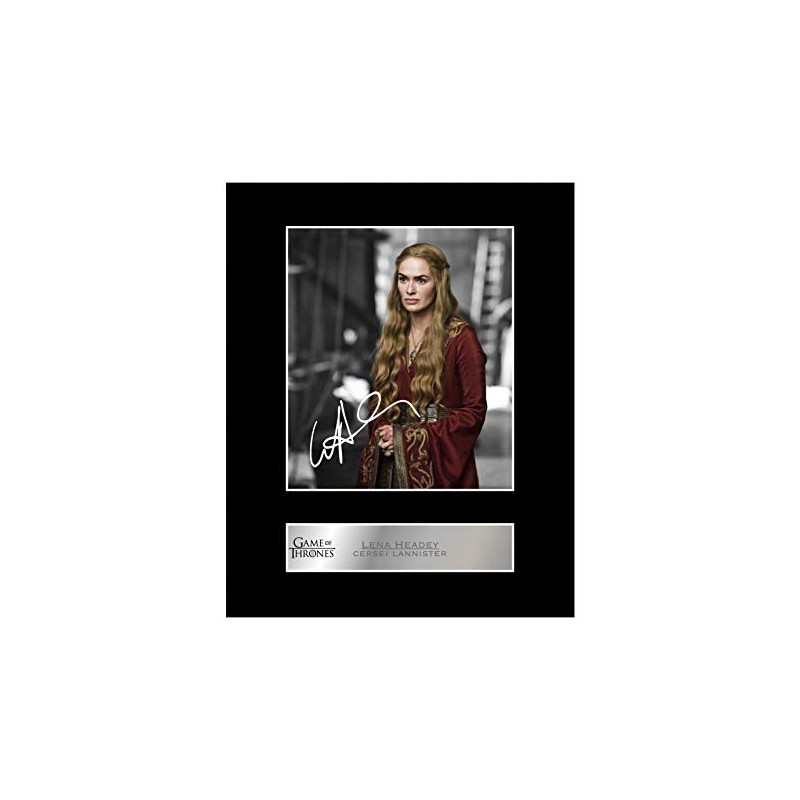 Lena Headey Signed Mounted Photo Display Cersei Lannister - Game